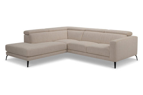 Lea Left Hand Facing Sofa in Gratin Creme Fabric