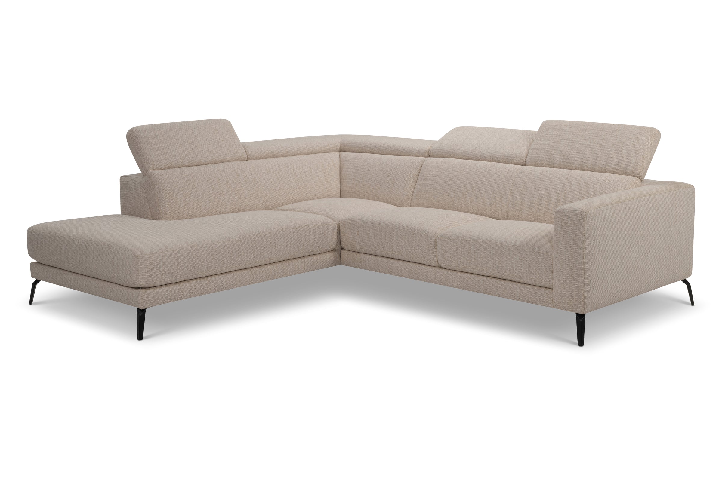 Lea Left Hand Facing Sofa in Gratin Creme Fabric