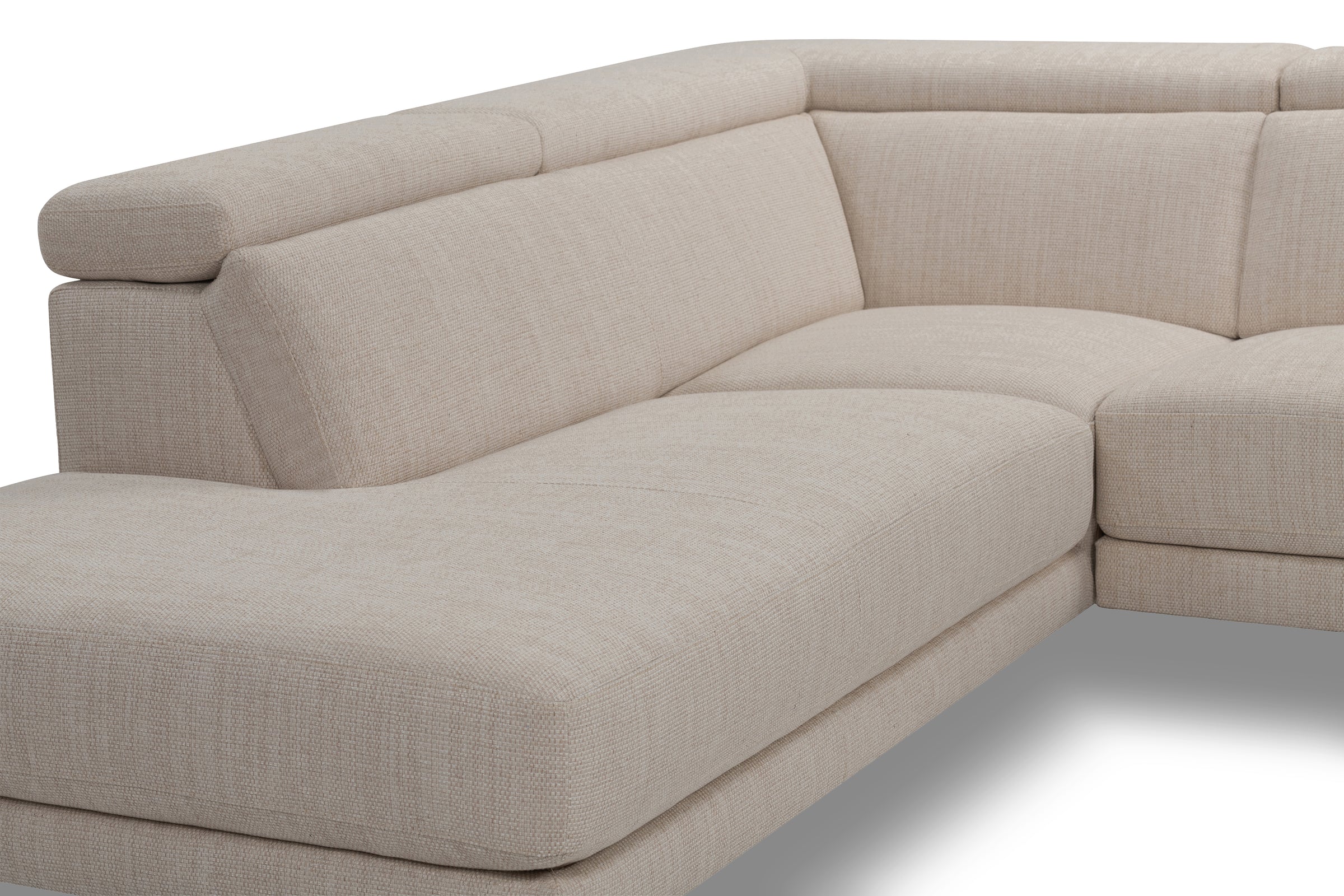 Lea Left Hand Facing Sofa in Gratin Creme Fabric