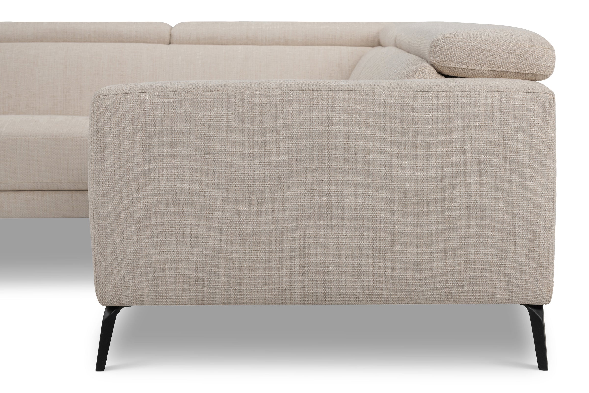 Lea Left Hand Facing Sofa in Gratin Creme Fabric