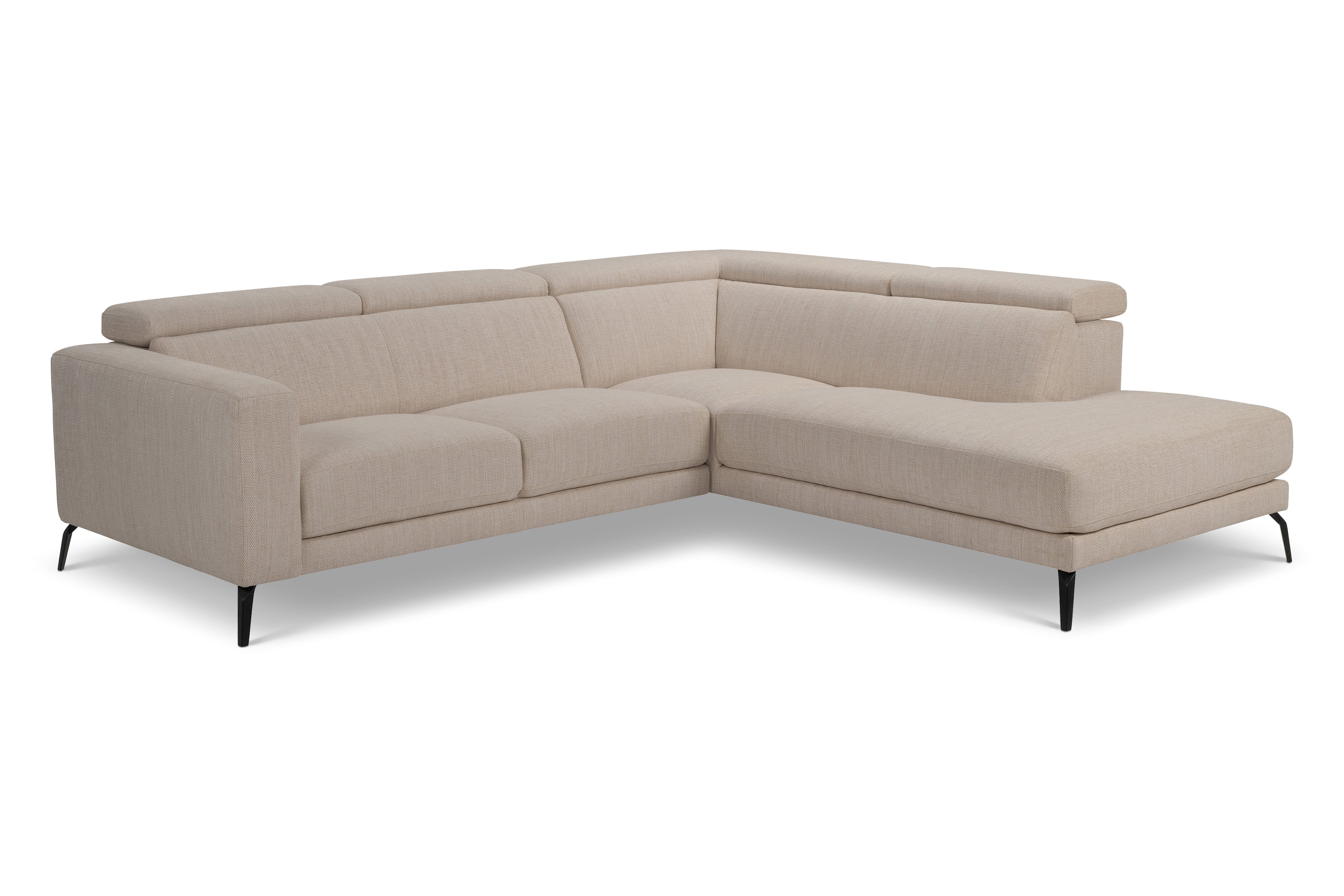 Lea Right Hand Facing Sofa in Gratin Creme Fabric