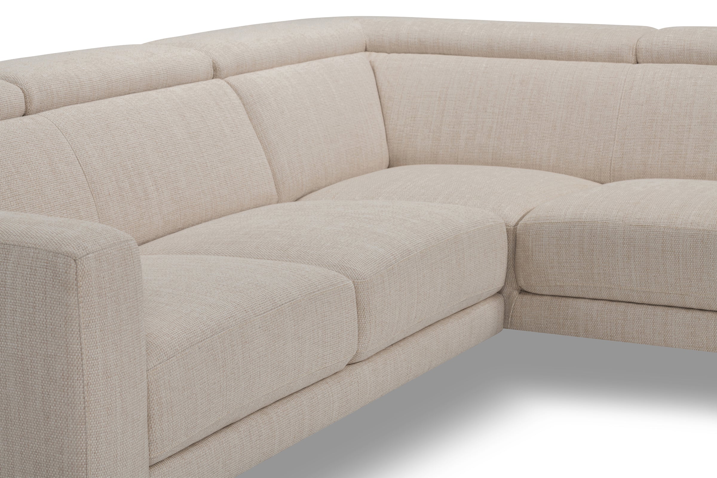 Lea Right Hand Facing Sofa in Gratin Creme Fabric