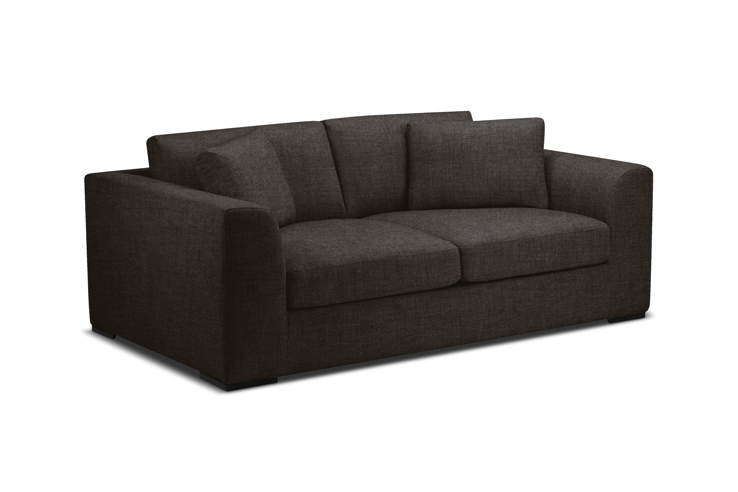 Caro Large Sofa in Harrison Charcoal Fabric