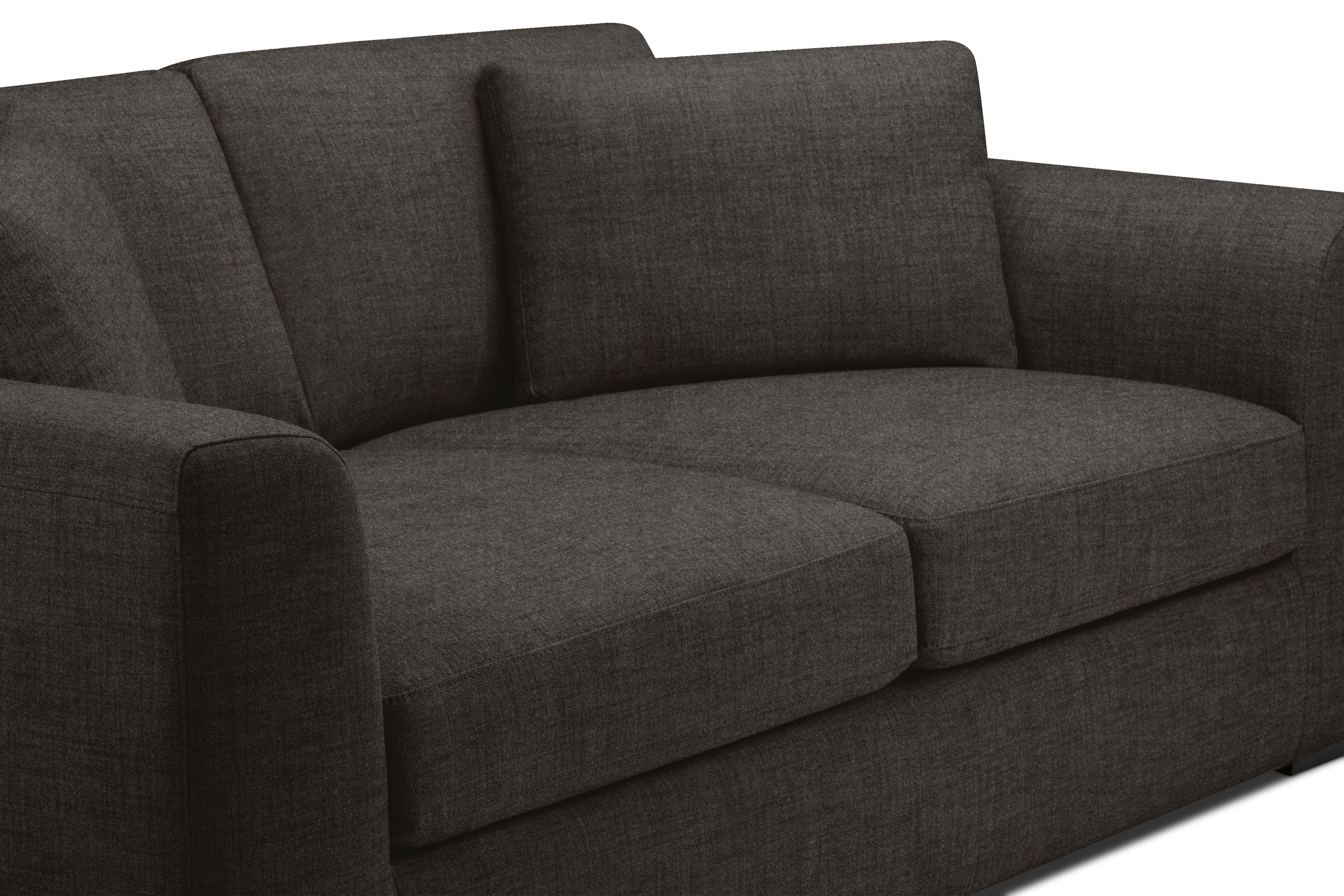 Caro Large Sofa in Harrison Charcoal Fabric