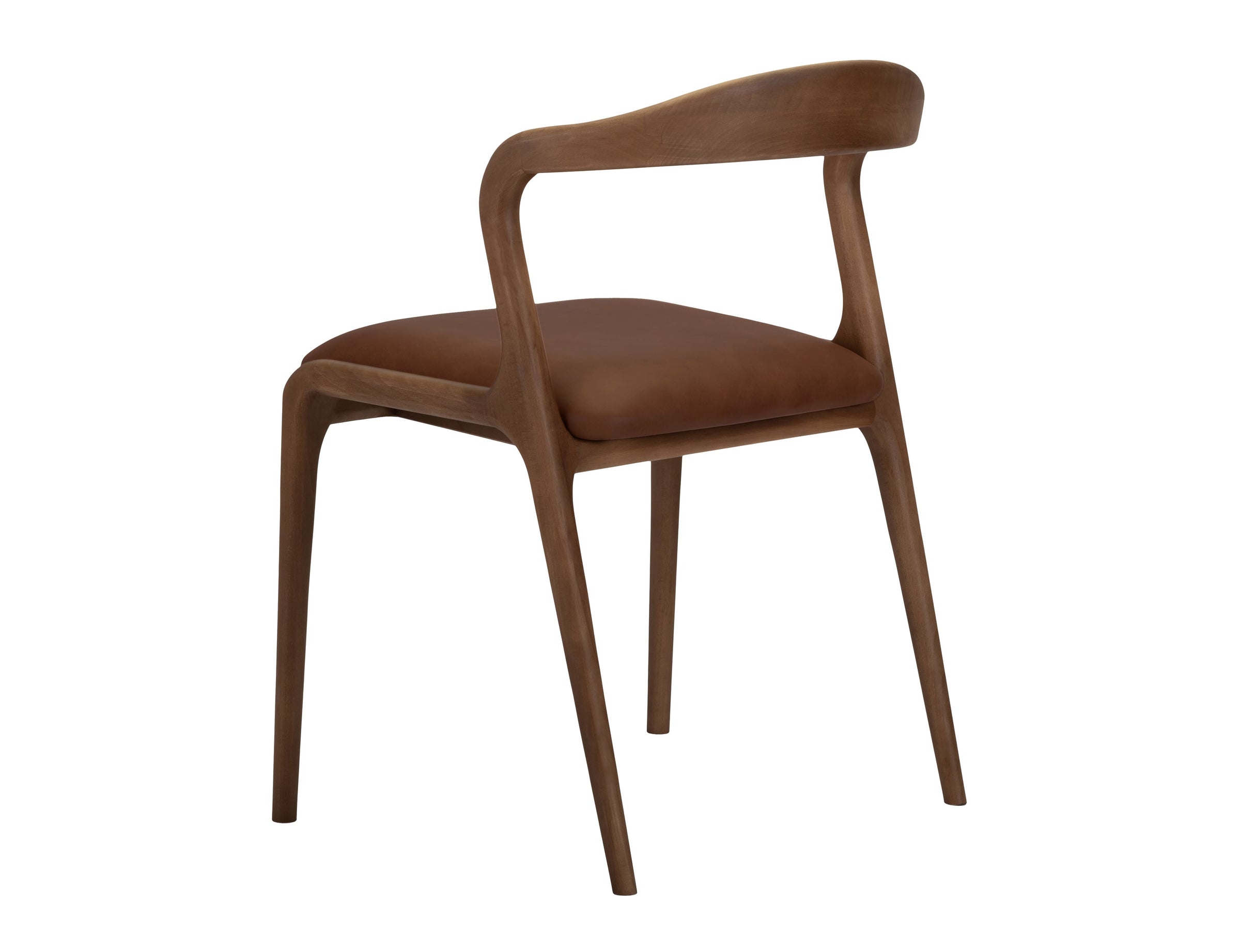 Lades Seul Dining Chair in Matt Beech & Leather