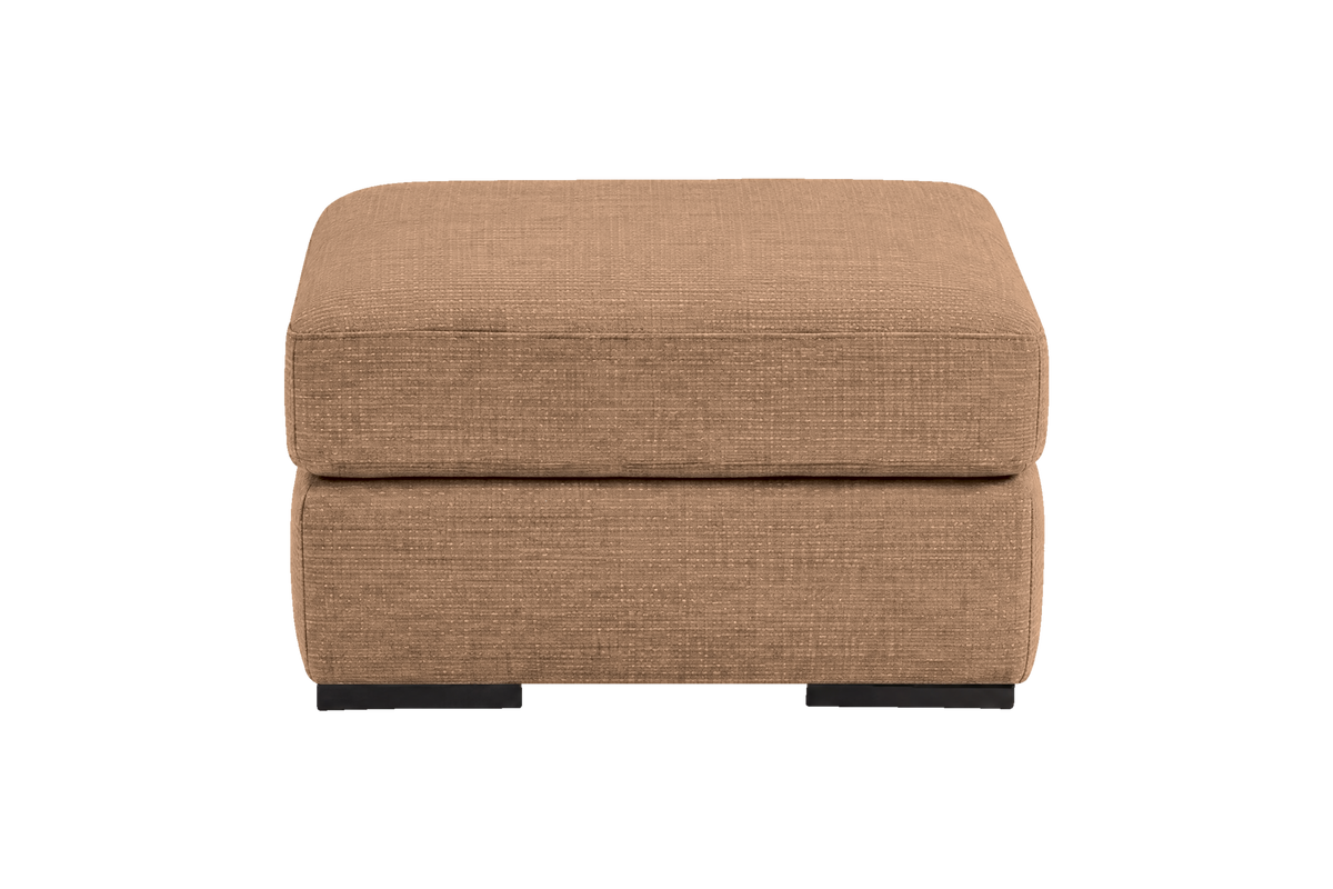 Caro Footstool in Roni Biscotti