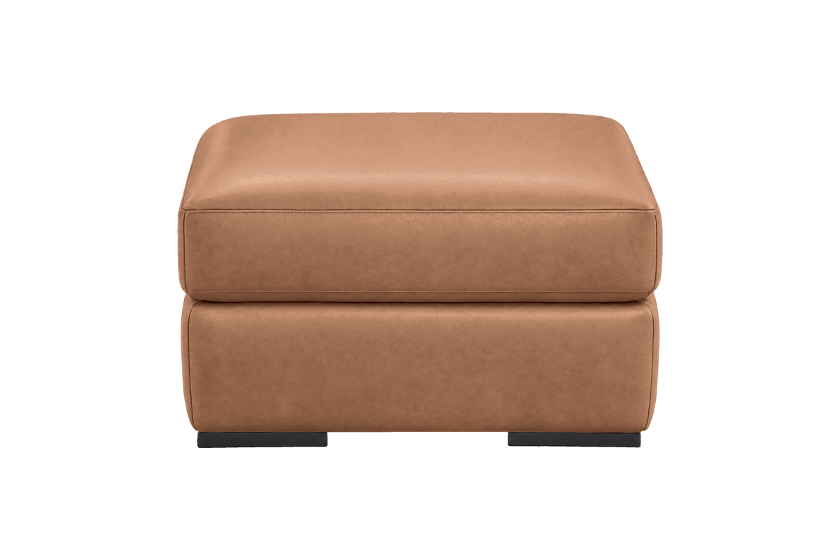 Caro Footstool in Momo Camel