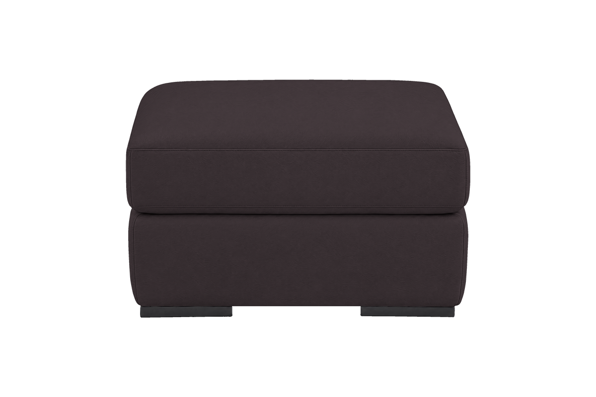 Caro Footstool in Dante Charcoal