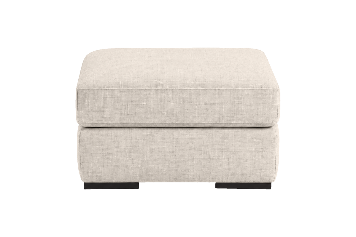 Caro Footstool in Mosquito Cracker