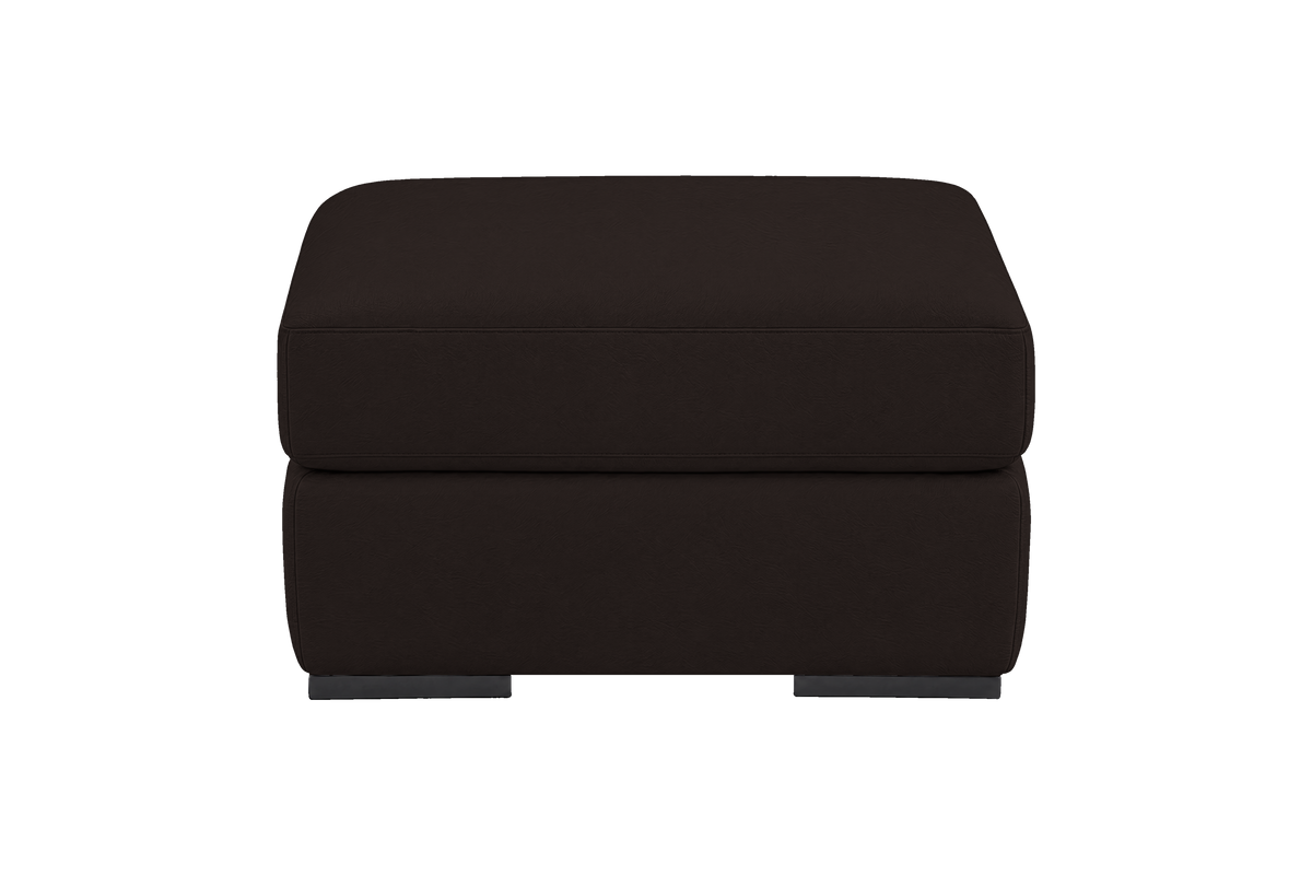 Caro Footstool in Dante Ebony
