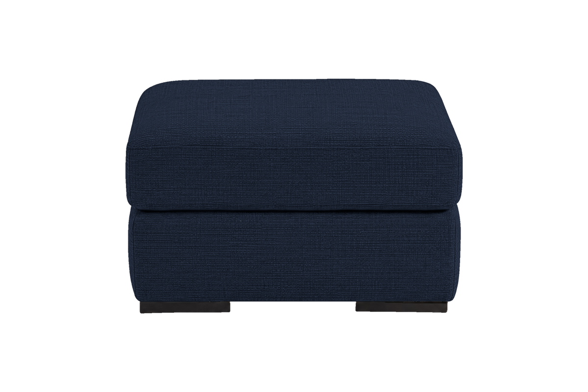Caro Footstool in Roni Ember Blue