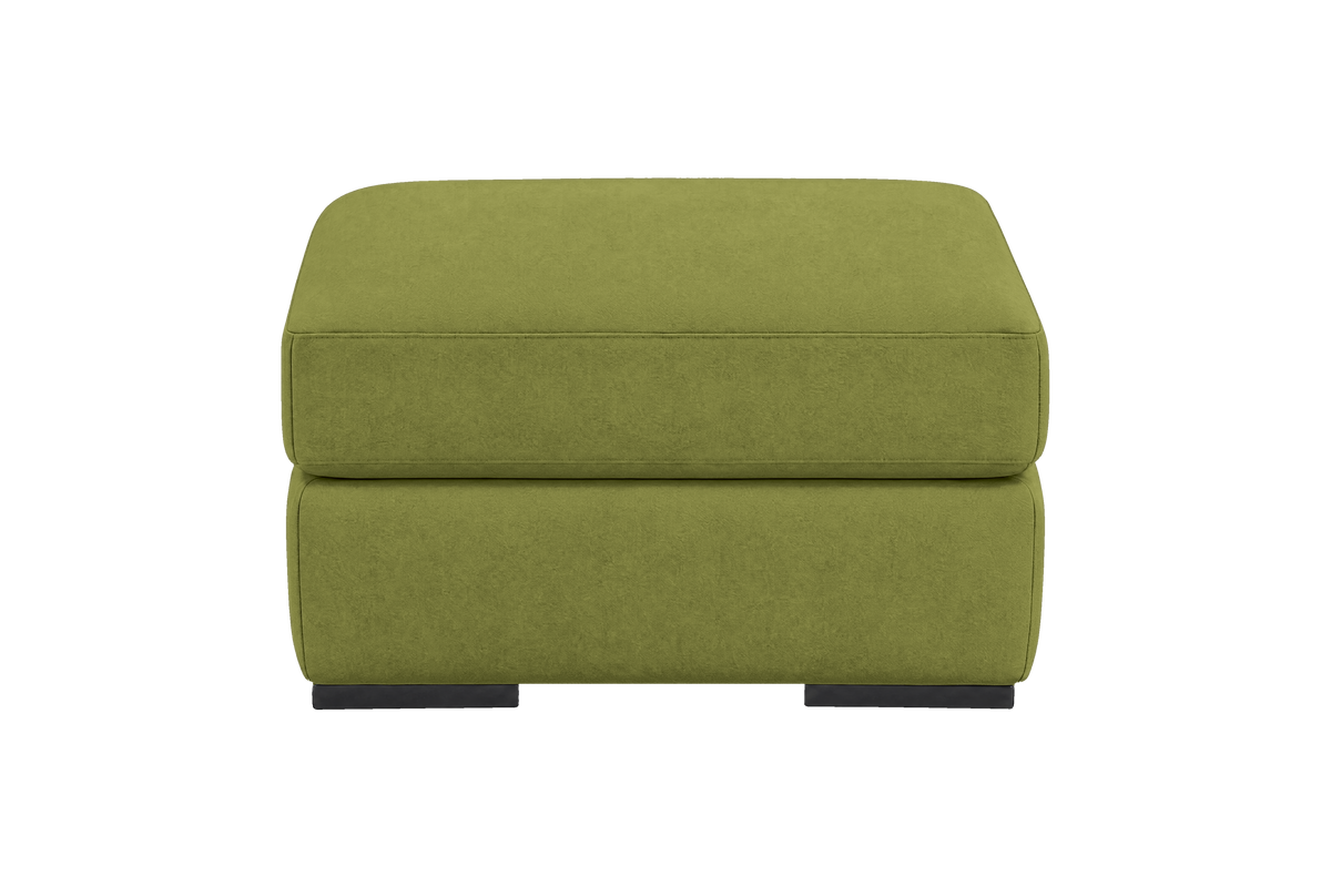 Caro Footstool in Fresco Key Lime