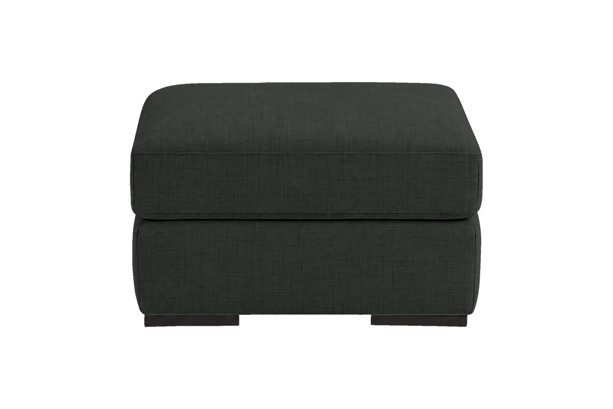 Caro Footstool in Mosquito Lola