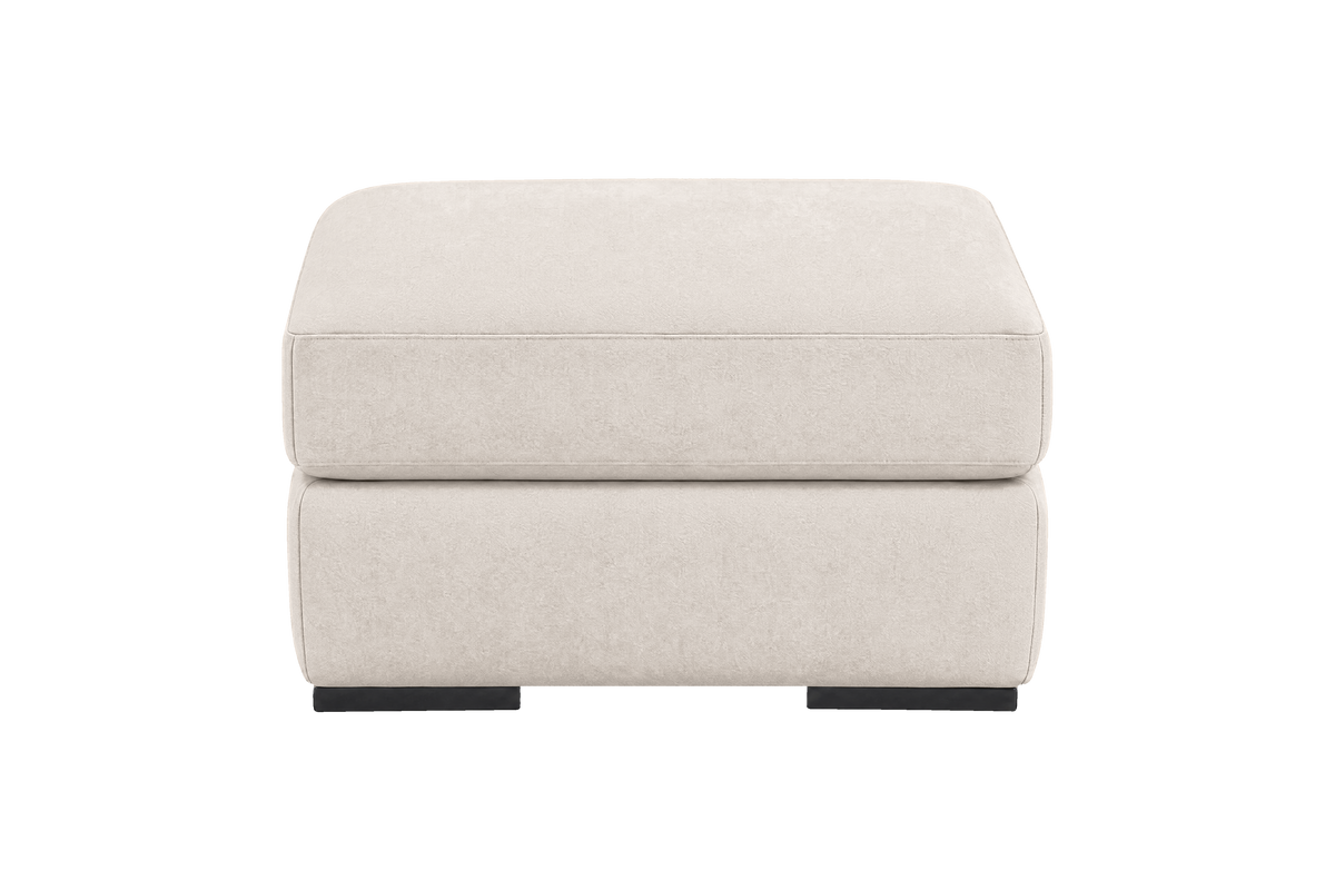 Caro Footstool in Fresco Milky