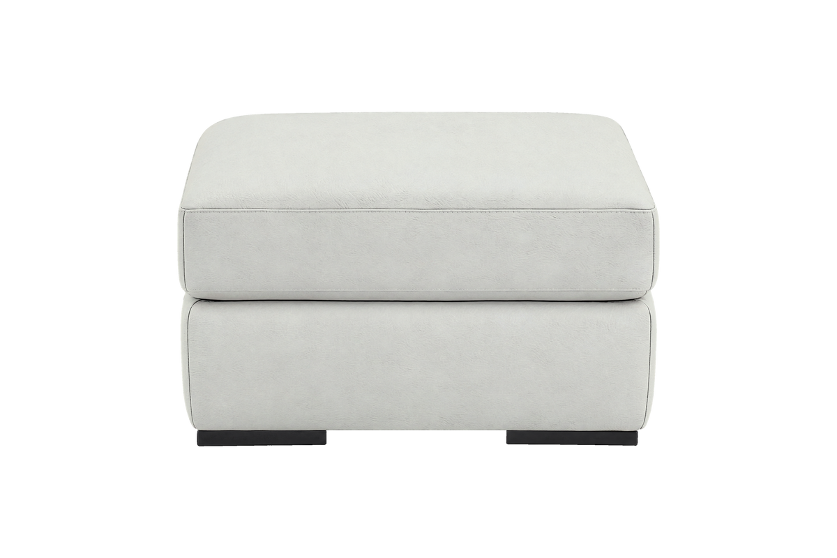 Caro Footstool in Felix Milky