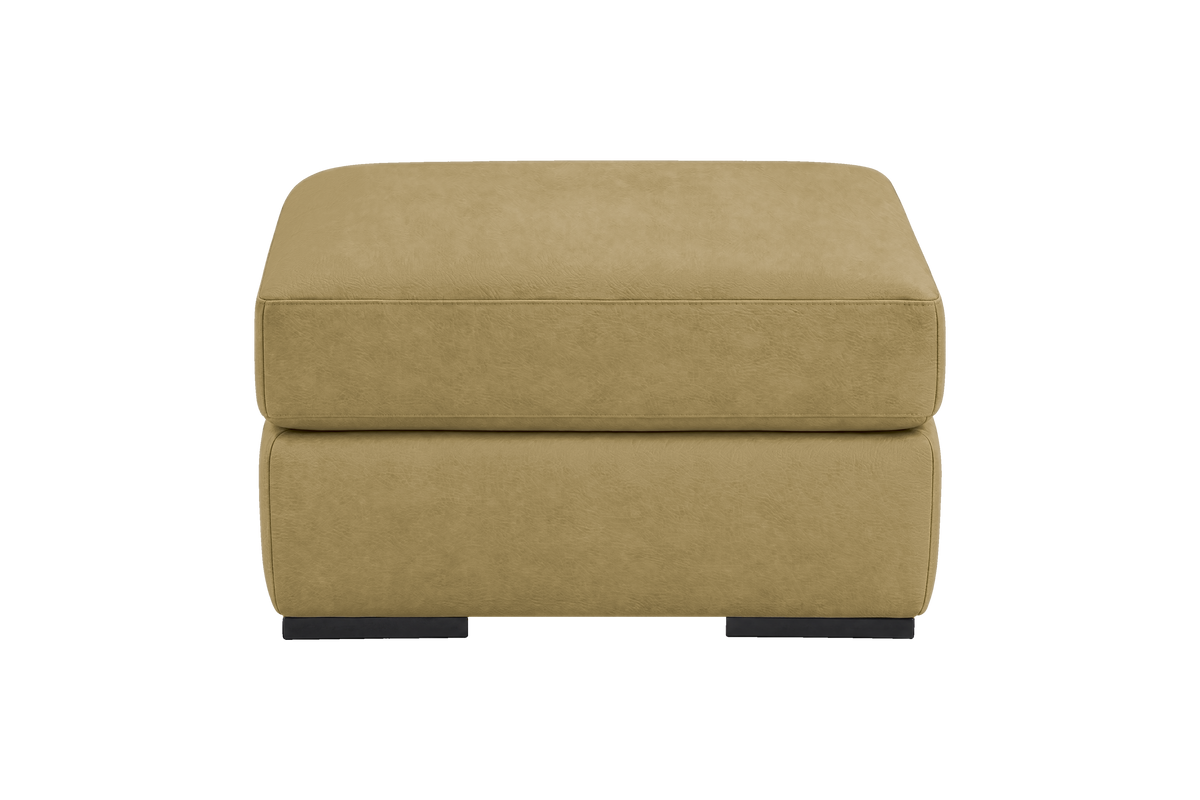 Caro Footstool in Marfa Olivia