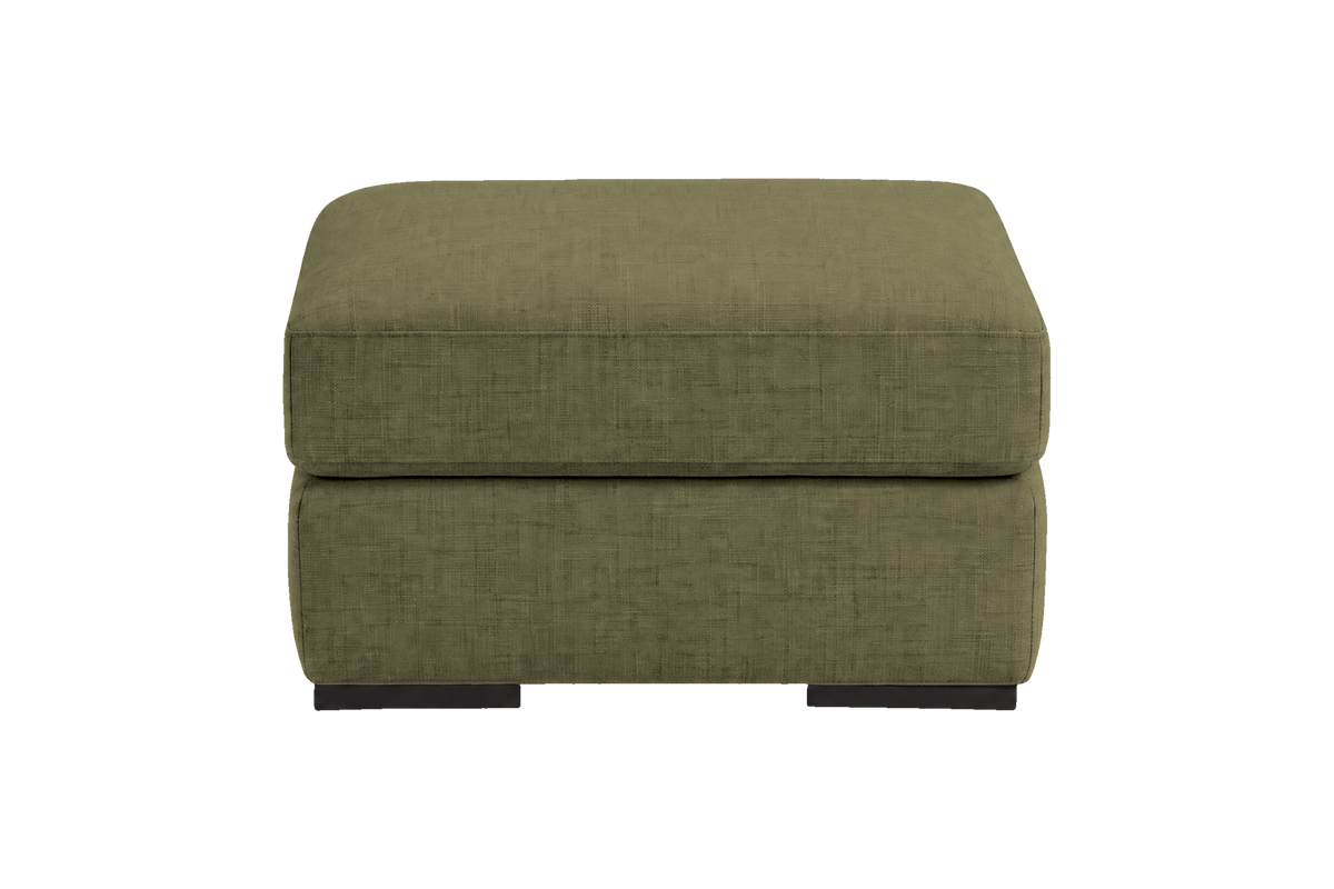 Caro Footstool in Mosquito Sycamore