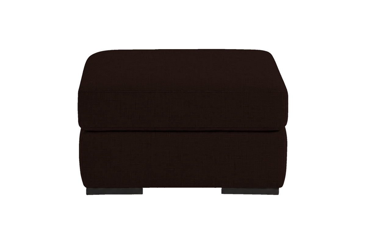 Caro Footstool in Mosquito Terra