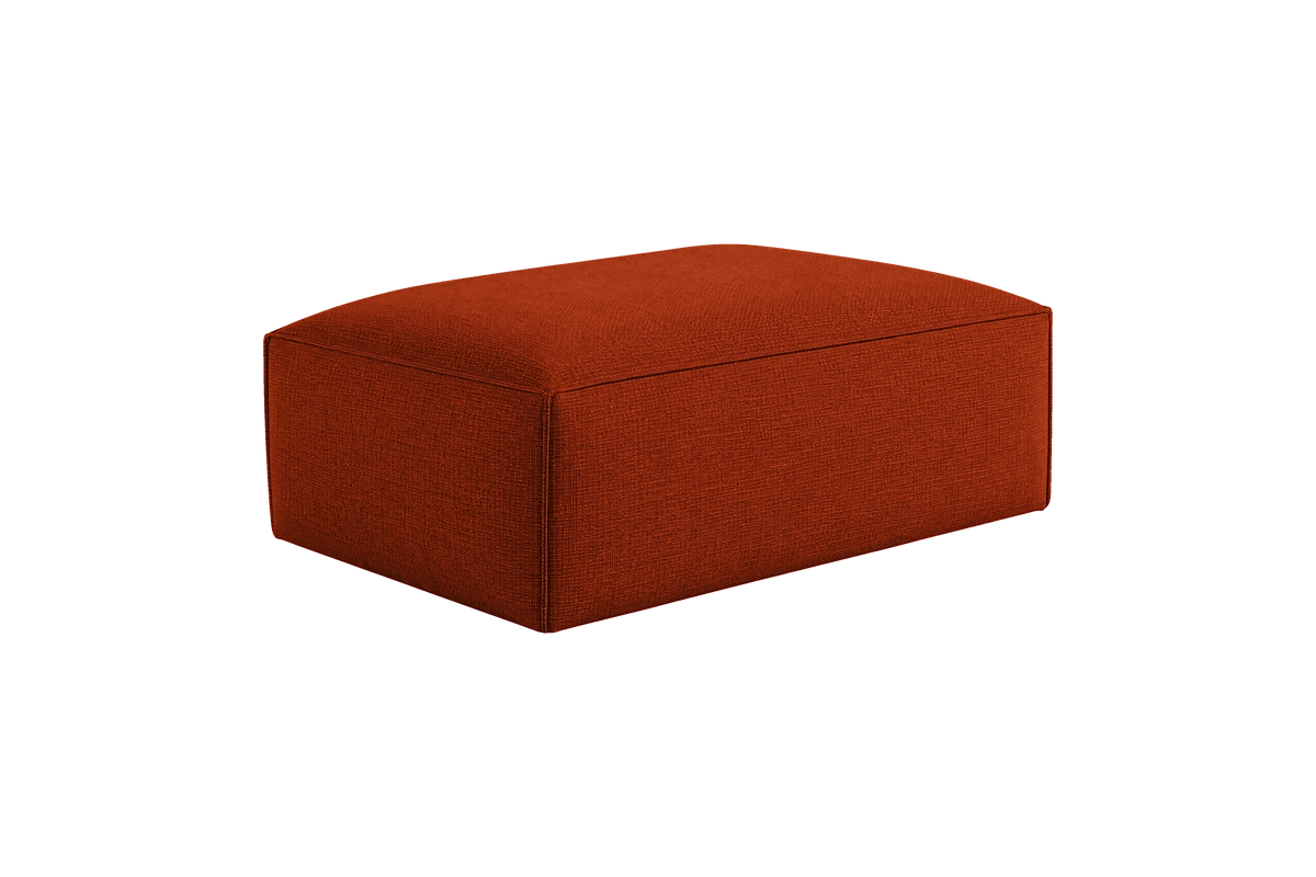 Elo Footstool in Roni Poppy