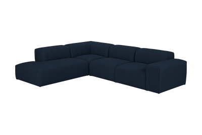 Elo Left Bumper Sectional in Dante Aqua