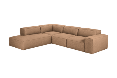 Elo Left Bumper Sectional in Roni Biscotti