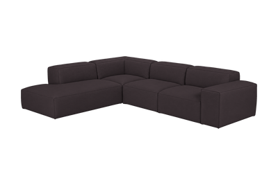 Elo Left Bumper Sectional in Dante Charcoal