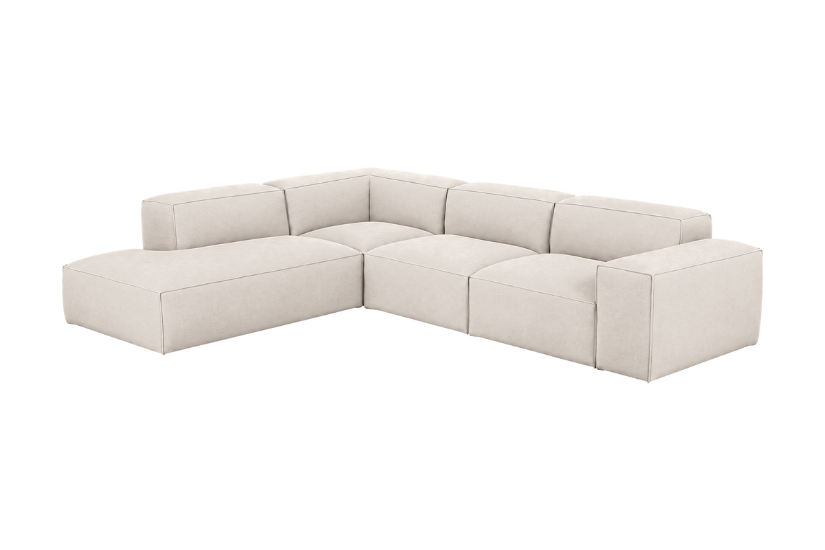 Elo Left Bumper Sectional in Fresco Milky