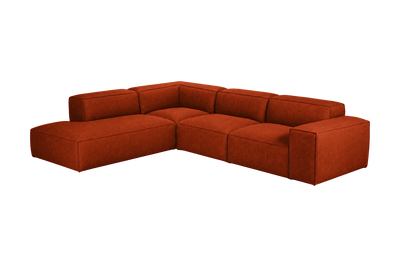 Elo Left Bumper Sectional in Roni Poppy