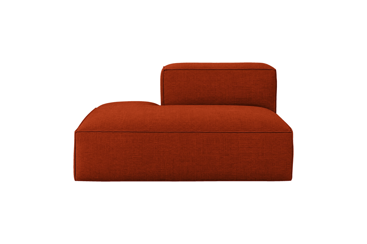 Elo Chaise Left in Roni Poppy