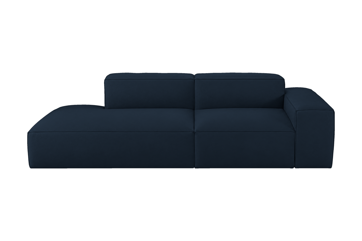 Elo Left Chaise Sofa in Dante Aqua