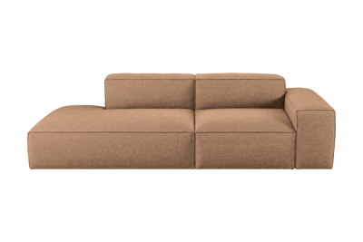 Elo Left Chaise Sofa in Roni Biscotti