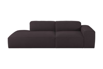 Elo Left Chaise Sofa in Dante Charcoal