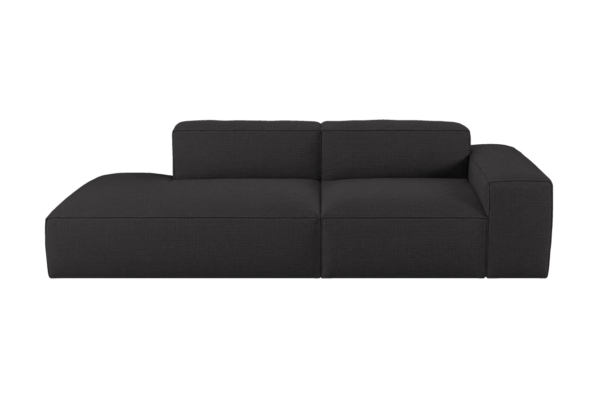 Elo Left Chaise Sofa in Roni Ember