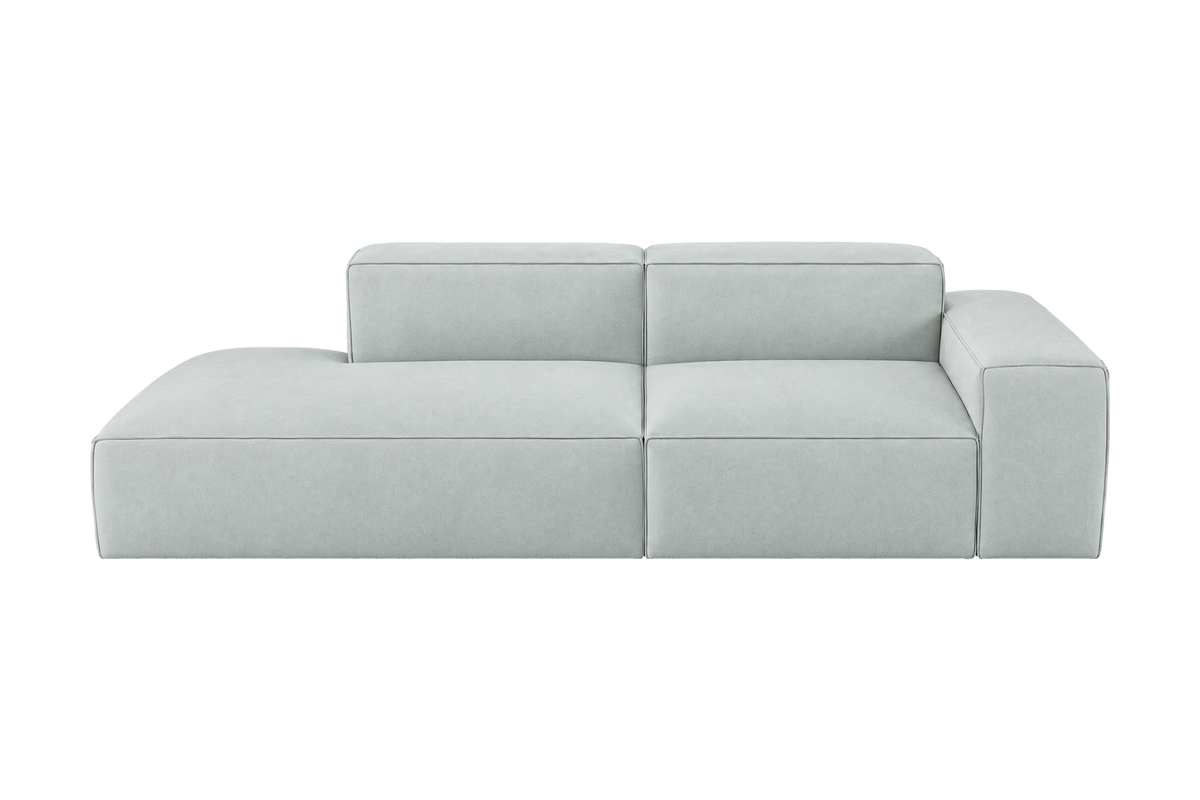 Elo Left Chaise Sofa in Fresco Meteor