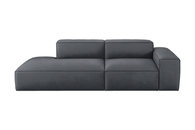 Elo Left Chaise Sofa in Dante Shark