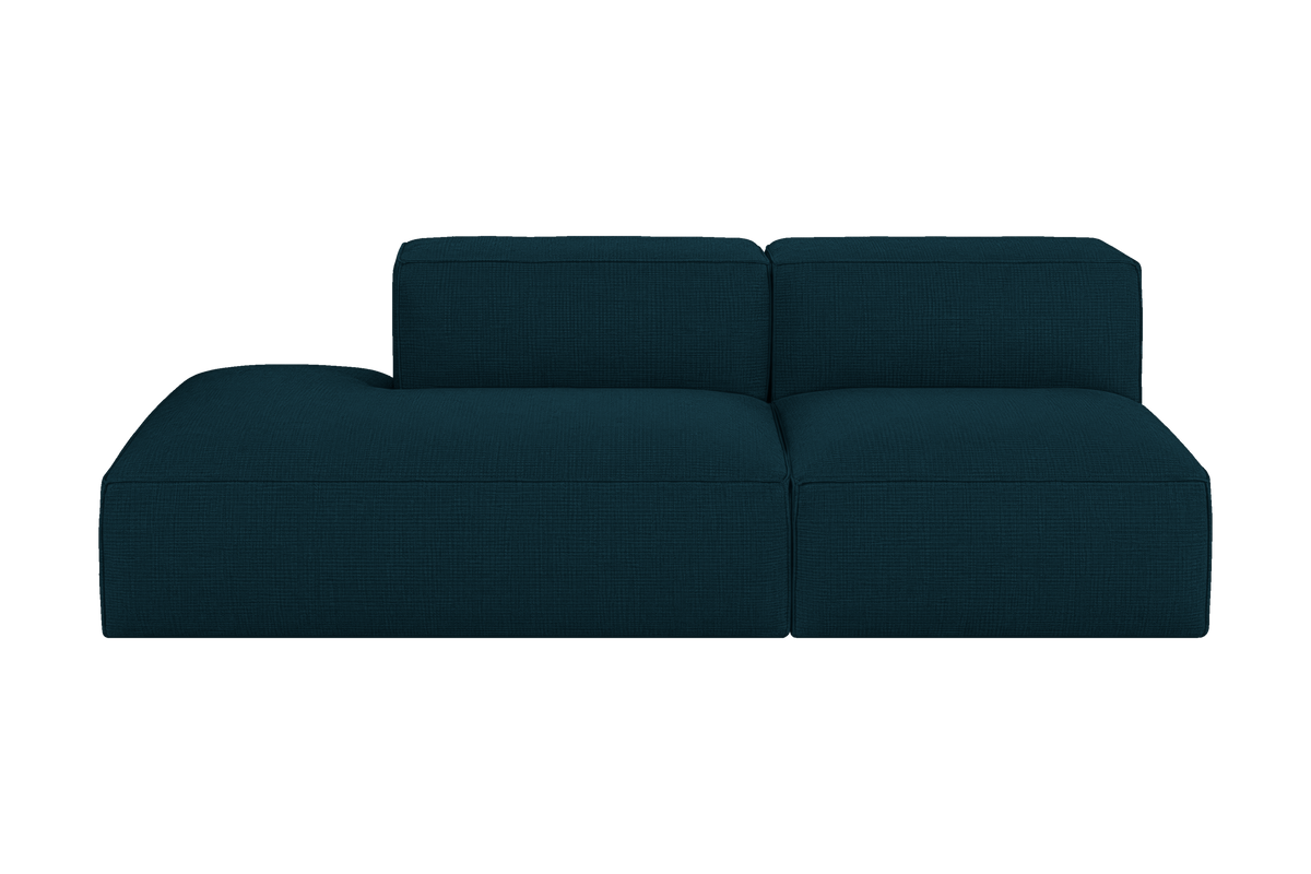 Elo Left Open Chaise Sofa in Roni Deep Lake