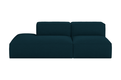 Elo Left Open Chaise Sofa in Roni Deep Lake