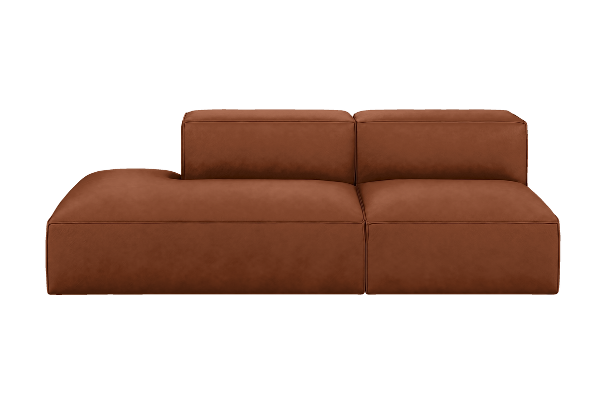Elo Left Open Chaise Sofa in Dante Hazel