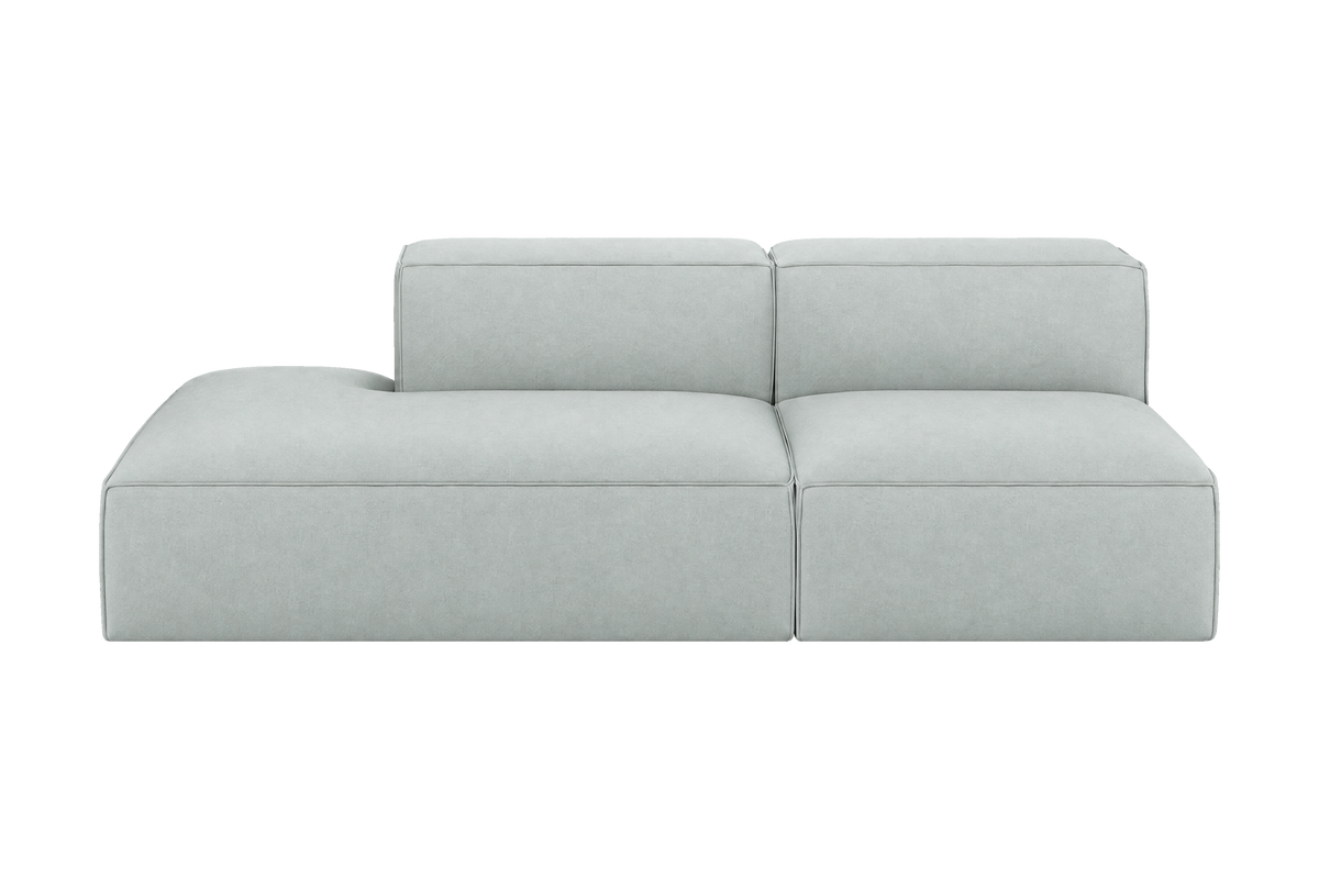 Elo Left Open Chaise Sofa in Fresco Meteor