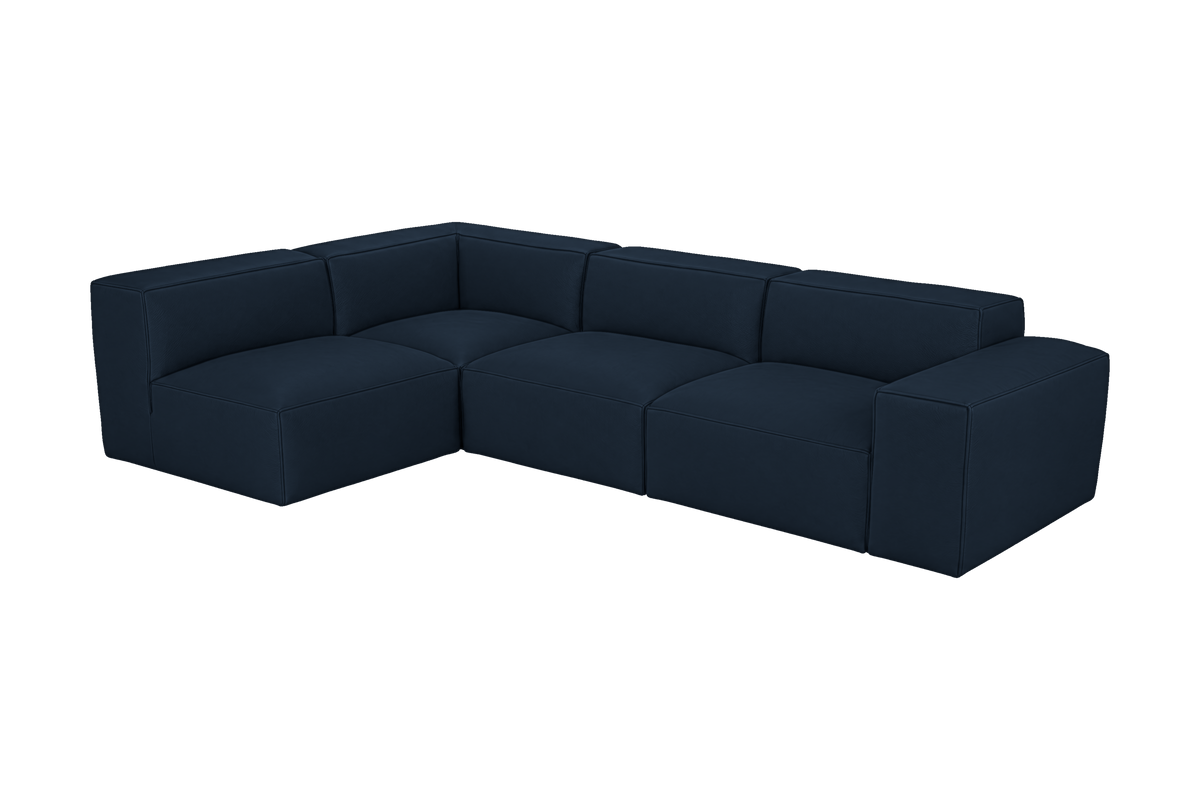 Elo Left Open Sectional in Dante Aqua