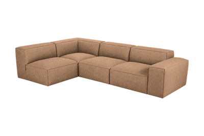 Elo Left Open Sectional in Roni Biscotti
