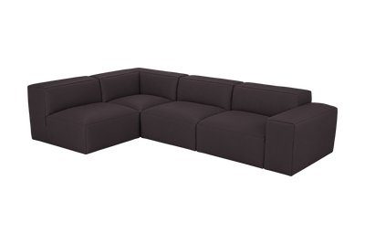 Elo Left Open Sectional in Dante Charcoal