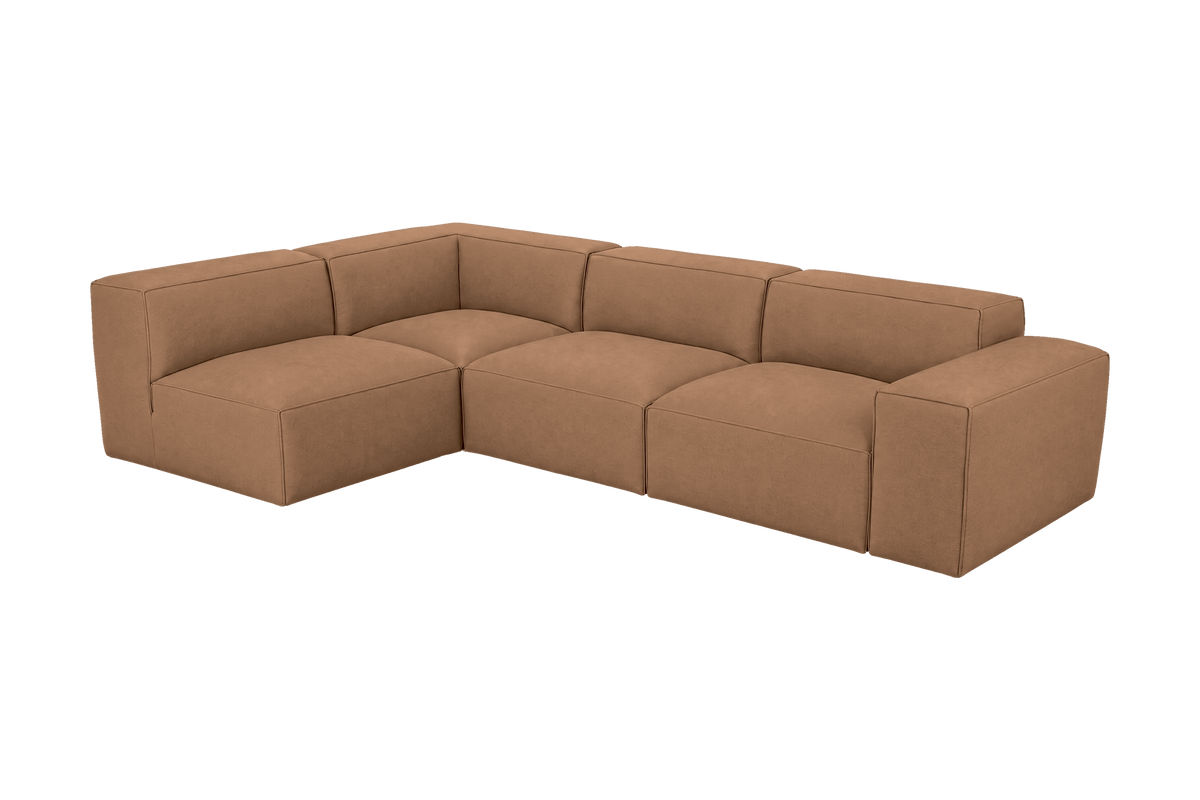 Elo Left Open Sectional in Fresco Hazel