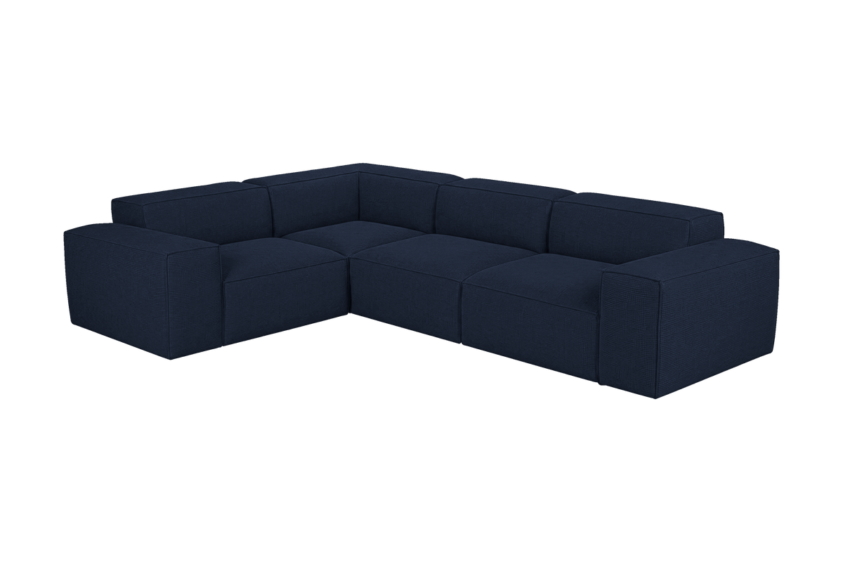 Elo Left Sectional in Roni Ember Blue