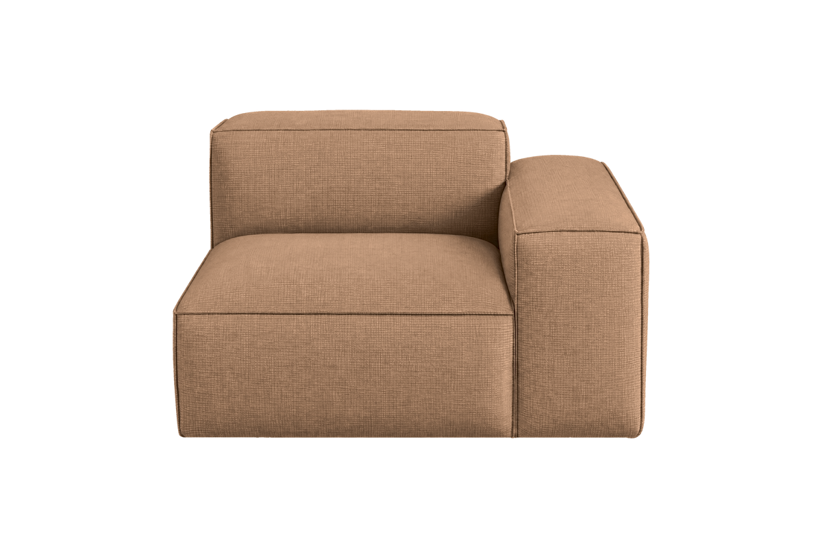 Elo Chair One Arm Right in Roni Biscotti