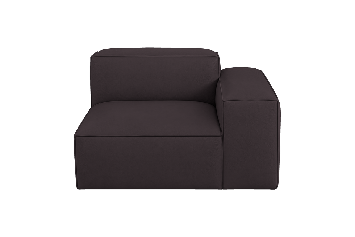 Elo Chair One Arm Right in Dante Charcoal