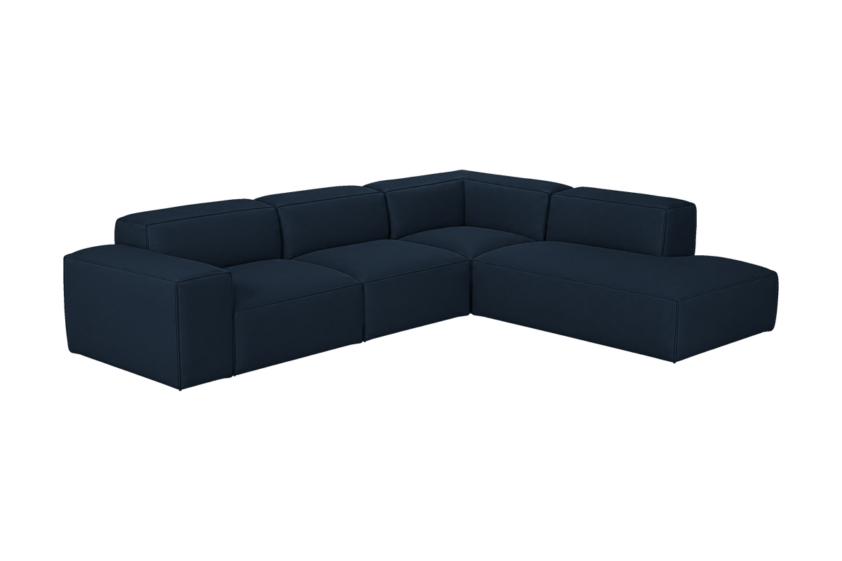 Elo Right Bumper Sectional in Dante Aqua