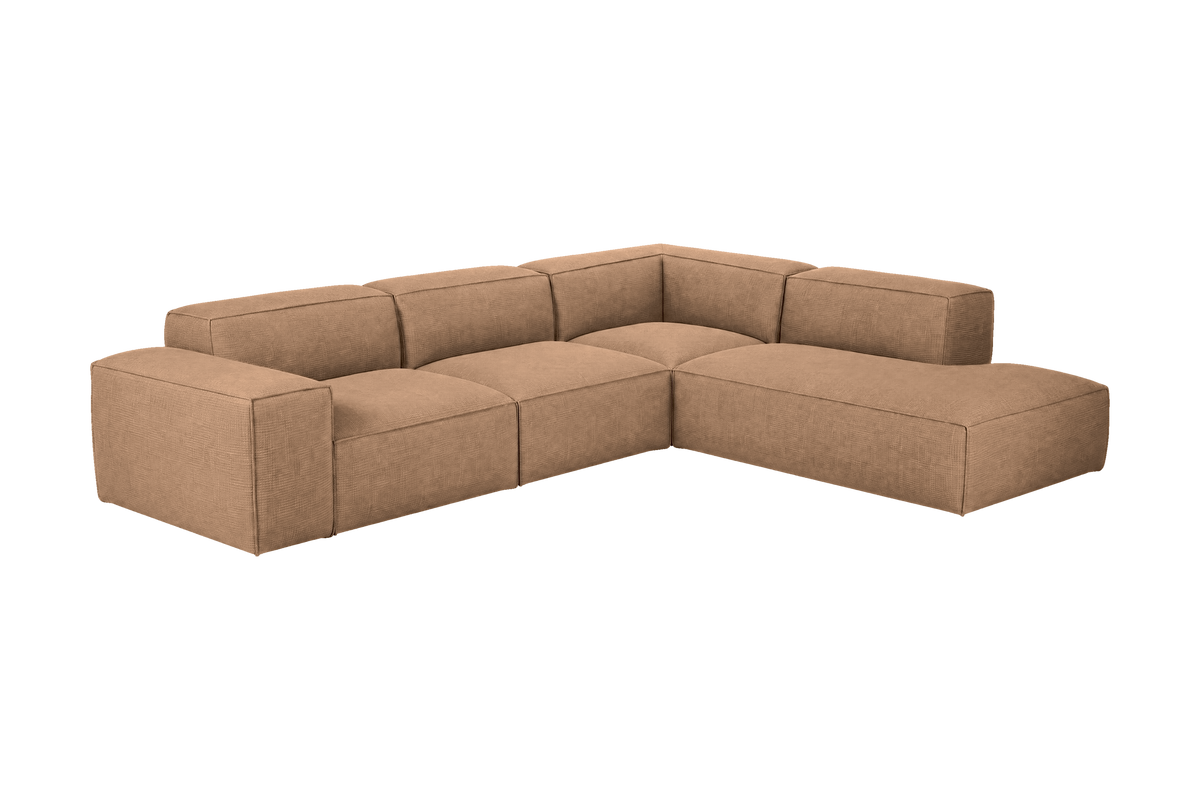 Elo Right Bumper Sectional in Roni Biscotti