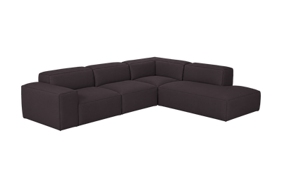 Elo Right Bumper Sectional in Dante Charcoal