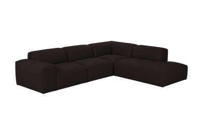 Elo Right Bumper Sectional in Dante Ebony